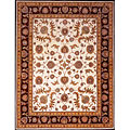 KAS Oriental Rugs. Inc. Kas Oriental Rugs. Inc. Imperial 8 Round Imperial Ivory / red Kash