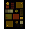 Carpet Art Deco Carpet Art Deco Vision Ii 5 X 8 Simple / midnight-choco Area Rugs