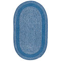 Capel Rugs Capel Rugs Basketweave 2x3 Oval China Blue Area Rugs