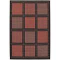 Couristan Couristan Recife 9 X 13 Summit Terra Cotta Black Area Rugs