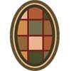 Milliken Milliken Ababa 4 X 5 Oval Dark Olive Area Rugs