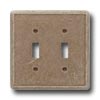 Questech Questech Dorset Switch Plates - Noche Double Toggle Tile  &  Stone