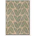 Couristan Couristan Recife 6 X 9 Tropical Ferns Green Natural Area Rugs