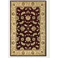 Couristan Couristan Yasmin 6 X 8 Floral Isfaha Burgundy Cream Area Rugs
