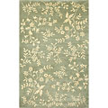 KAS Oriental Rugs. Inc. Kas Oriental Rugs. Inc. Emerald 7 Round Emerald Aqua / ivory Flora