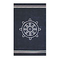 Nejad Rugs Nejad Rugs Ship Wheel 4 X 6 Navy Area Rugs