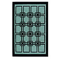 Nejad Rugs Nejad Rugs Omni 4 X 6 Teal / black Area Rugs