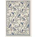 Couristan Couristan Recife 6 X 9 Paisley Scroll White Blue Area Rugs