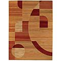 Capel Rugs Capel Rugs Festivale - Orbit 4x6 Persimmon Area Rugs
