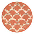 Nejad Rugs Nejad Rugs Shells Nouveau 8 Round Coral Area Rugs
