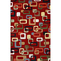 KAS Oriental Rugs. Inc. Kas Oriental Rugs. Inc. Tate Round 5 X 5 Tate Ruby Retro Frames