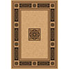 Central Oriental Central Oriental Chateaux 6 Round Chateaux Ivory / black Area Rugs