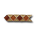 Original Style Original Style Large Triangle  &  Square Clear Glass Borders Tanga
