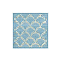 Nejad Rugs Nejad Rugs Shells Nouveau 5 Square Light Blue Area Rugs
