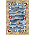 KAS Oriental Rugs. Inc. Kas Oriental Rugs. Inc. Veranda 5 X 8 Veranda Oceanside Scenes A