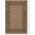 Couristan Couristan Recife 8 X 11 Garden Lattice Cocoa Black Area Rugs