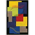 Couristan Couristan Soho 8 X 11 Percussion Black Area Rugs