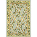 KAS Oriental Rugs. Inc. Kas Oriental Rugs. Inc. Veranda 5 X 8 Veranda Aqua / beige Bamboo