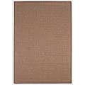 Couristan Couristan Recife 5 X 8 Saddle Stitch Cocoa Natural Area Rugs