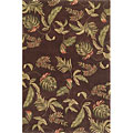 KAS Oriental Rugs. Inc. Kas Oriental Rugs. Inc. Ruby Runner 2 X 7 Ruby Mocha Tropic Surp
