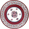 Nejad Rugs Nejad Rugs Bucks County - Tulip 5 Round Ivory / dark Rose Area Rug