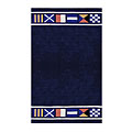 Nejad Rugs Nejad Rugs Nautical Flags 4 X 6 Navy Area Rugs