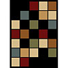 Carpet Art Deco Carpet Art Deco Sunset 2 X 3 Quarter / wine-khol Area Rugs