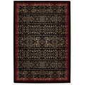 Couristan Couristan Everest 2 X 8 Runner Wrought Iron Scroll Black-crimson