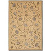 Couristan Couristan Silken Treasures 4 X 6 Orchid Vines Berber Ivory Area
