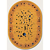Couristan Couristan Metropolis 7 X 10 Oval Constellation Golden Yellow Are