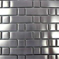 Diamond Tech Glass Diamond Tech Glass Metal Series Mosaic Rectangle Square Tile  &  S