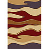Carpet Art Deco Carpet Art Deco Sunset 5 X 8 Vague / black Current Area Rugs