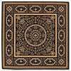 Couristan Couristan Rococo 8 Square Pantheon Ebony Area Rugs