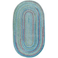 Capel Rugs Capel Rugs Medley 8x11 Oval Cornflower Area Rugs