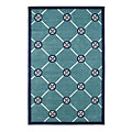 Nejad Rugs Nejad Rugs Compass 4 X 6 Teal Navy Area Rugs