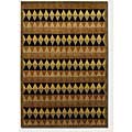 Couristan Couristan Pokhara 8 X 11 Diamond Trellis Ebony Rust Area Rugs