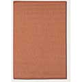 Couristan Couristan Recife 5 X 8 Saddle Stitch Terra Cotta Natural Area Ru