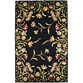 KAS Oriental Rugs. Inc. Kas Oriental Rugs. Inc. Emerald 7 Round Emerald Black Tulip Gard