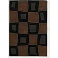 Couristan Couristan Metro Collection 5 X 8 Atlantis Ebony Area Rugs
