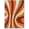 Couristan Couristan Visionnaire 5 X 8 Vibrancy Terra Cotta Orange Area Rug