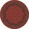Milliken Milliken Baskerville 8 Round Titian Area Rugs