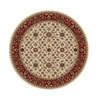 Radici USA Radici Usa Biltmore Ii 8 Round Ivory Red Area Rugs
