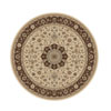 Radici USA Radici Usa Biltmore Iii 8 Round Light Ivory Area Rugs