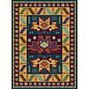 Radici USA Radici Usa Multicolor V 8 X 11 Navy Area Rugs