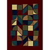 Radici USA Radici Usa Castello X 2 X 8 Runner Burgundy Area Rugs