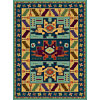 Radici USA Radici Usa Multicolor V 8 X 11 Light Blue Area Rugs