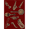 Radici USA Radici Usa Vesuvio I 2 X 8 Runner Brass Red Area Rugs