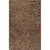 Klaussner Home Furnishings Klaussner Home Furnishings Espresso 5 X 8 Chocolate Brown / blue A