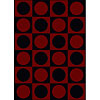 Radici USA Radici Usa Sofia Vii 3 X 5 Red / black Area Rugs