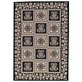 Capel Rugs Capel Rugs Finesse - Stencil Square 3x5 Black Area Rugs